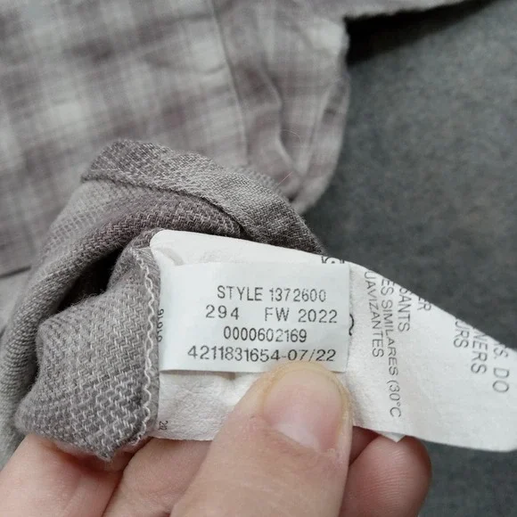 Under Armour Shirt Men Medium Plaid Flannel Button Snap Front Long Sleeve Casual - Picture 4 of 9